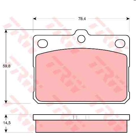 Brake pads Mitsubishi, Toyota